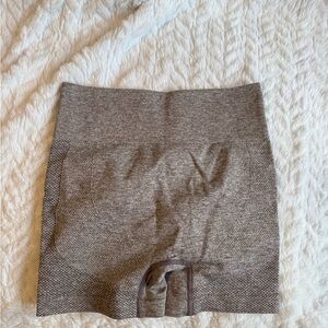 Brown High-Waisted Shapewear Shorts